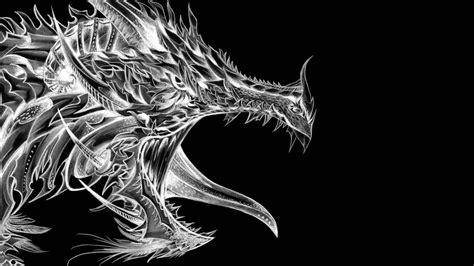 dragon artwork black and white|black and white dragon background.